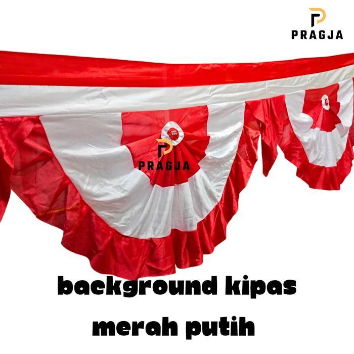 Bendera Panjang Background Bendera Rempel Merah Putih