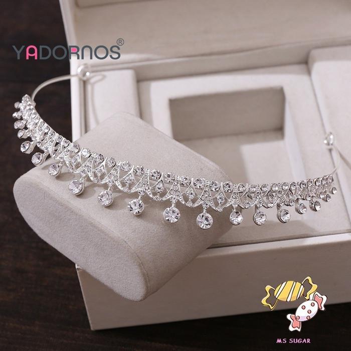 YADORNOS CROWN Bridal/ MAHKOTA TIARA PRINCESS PREMIUM KRISTAL BERLIAN / MAHKOTA BLINGBLING MEWAH /