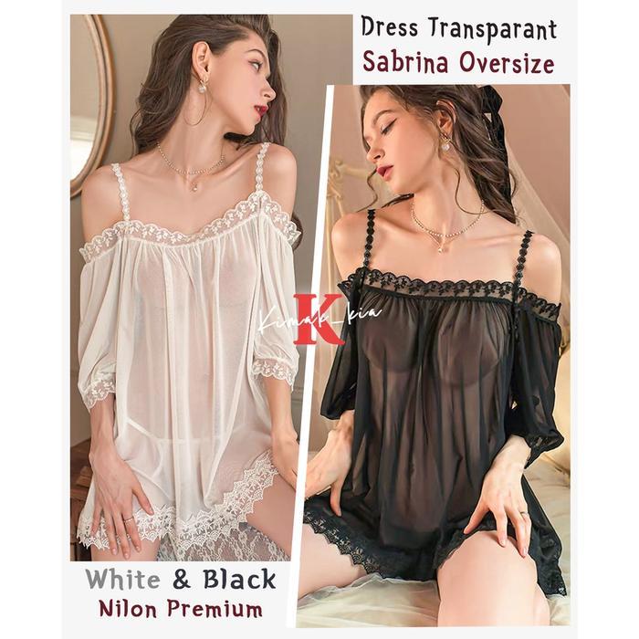 Sabrina Dress Transparant Baju Big Size / Baju Tidur WanitaPakaian WanitaBaju Import / Sexy Lingerie