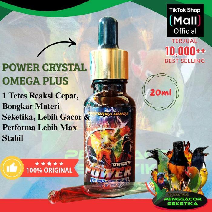 Cppetindo - Power Kristal Juara Omega Plus Vitamin Penggacor Suplemen Semua Burung Murai Kacer Cucak