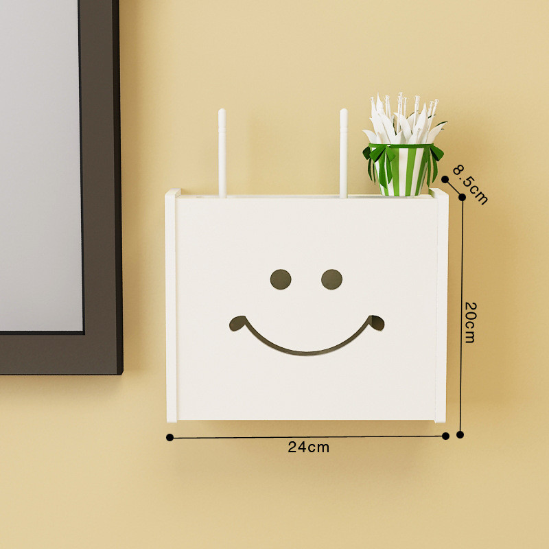 Wireless Wifi Router Box PVC Wall Mounted Shelf Plug Board Bracket Storage Box EUROPE Style storage