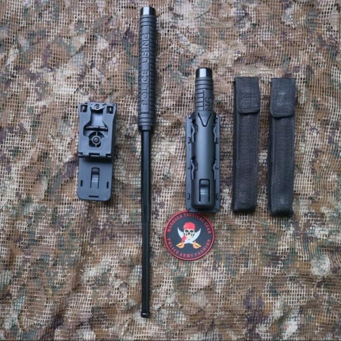Terlaris satu set baton stick police dan holster baton / baton stick holster