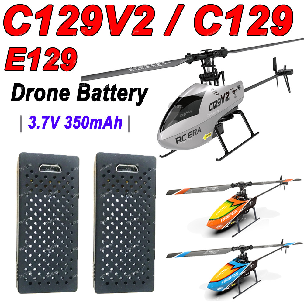 Orginal Battery For RC ERA C129V2 Helicopter 3.7V 350mAh 2.59wh LiPo Battery For C129V2 RC Aircraft