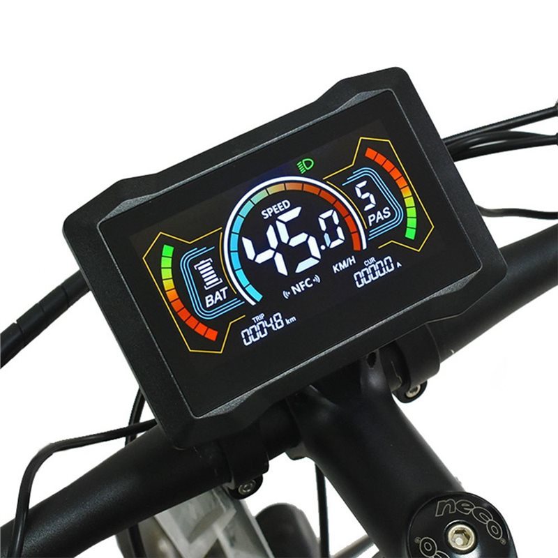 ?CYBER MONDAY?H7C E-Bike LCD Color Meter+ 36V/48V 350W Motor UART Type-C LCD Display Electric