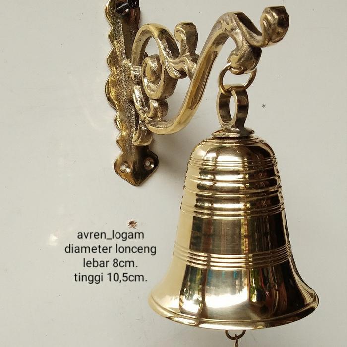Bel Lonceng Kuningan Pintu Antik 15Cm. Tbk