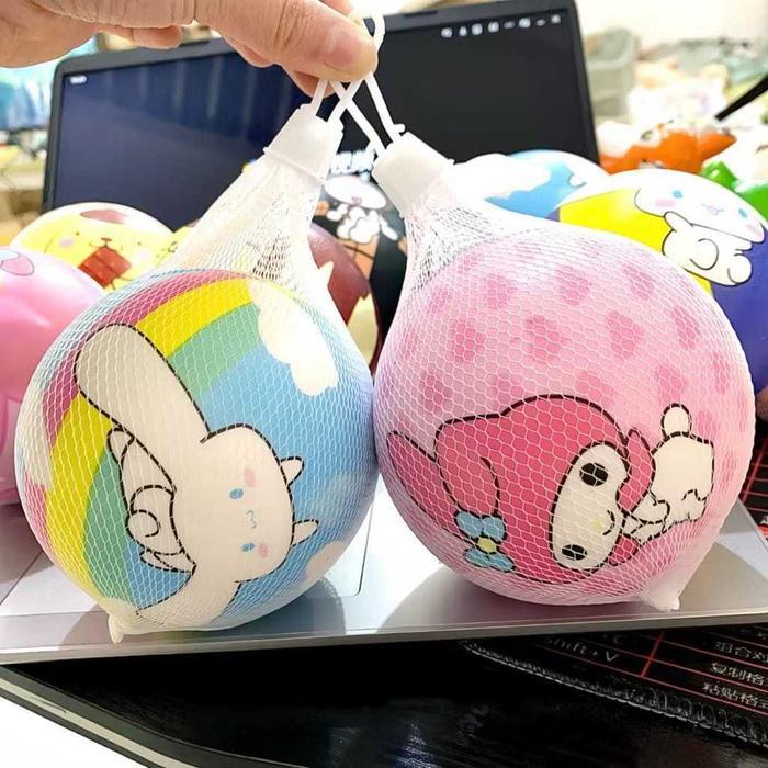 Mainan Squishy Bola Sanrio Lucu Mainan Squishy Bola Remas Super Soft Cute