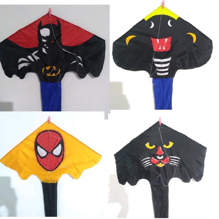 layang layang pantai motif cobra / layang layang kain pantai bukan layang layang naga atau layangan