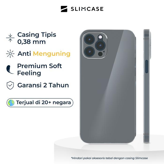 Casing untuk iPhone 12 Series Slimcase Classic - Ultra-Thin 0.38 mm, Transparan & Tidak Menguning *