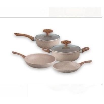 OSI VIERA MARBLE COOKWARE SET PAKET PANCI FRY PAN 4 PCS TMS99-278