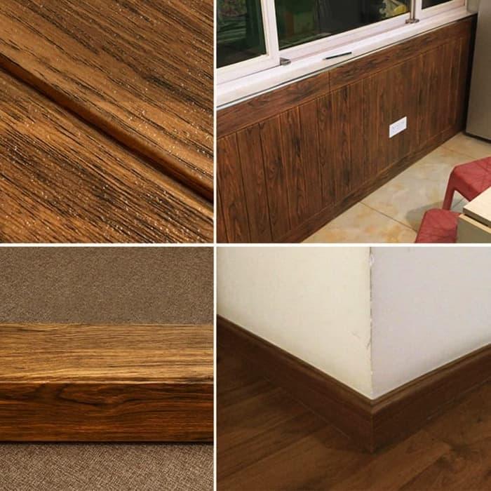 "New" Foam 3D KAYU LIST WOOD Panel SPONS Wallpaper sticker dinding