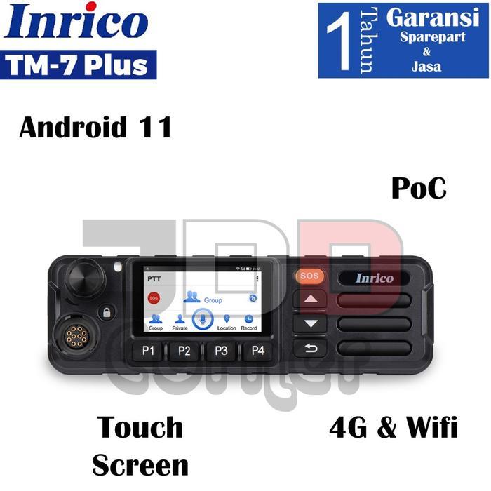 RIG POC Inrico TM7 Plus Touch Screen 4G LTE Wifi GPS Bluetooth ORIGINAL Mobile Radio Mobil