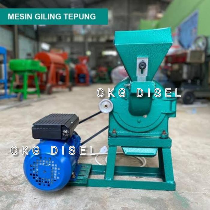 MESIN GILING TEPUNG FFC 15 DISK MILL + DINAMO ELEKTRO 1 HP