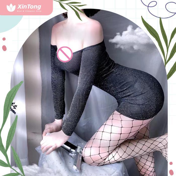 Diskon Lingerie Dress Baju Tidur Sexy Import Stocking Fishnet New