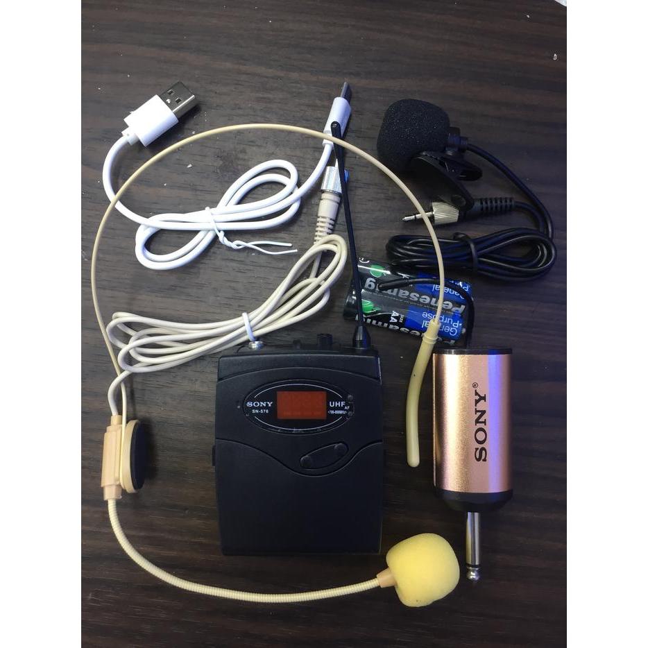 Mic Wireless Headset Clip On Sony Sn-570