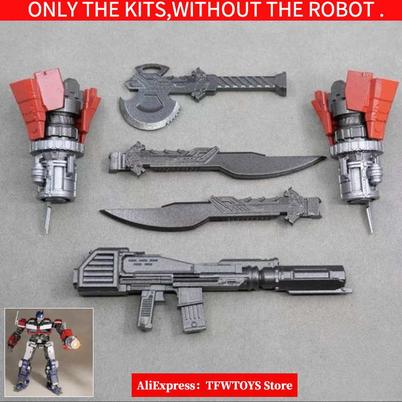 LED Hand Cannon Big Gun Axe Knife Weapon Upgrade Kit For Yolopark AMK OP 3D DIY Accessories