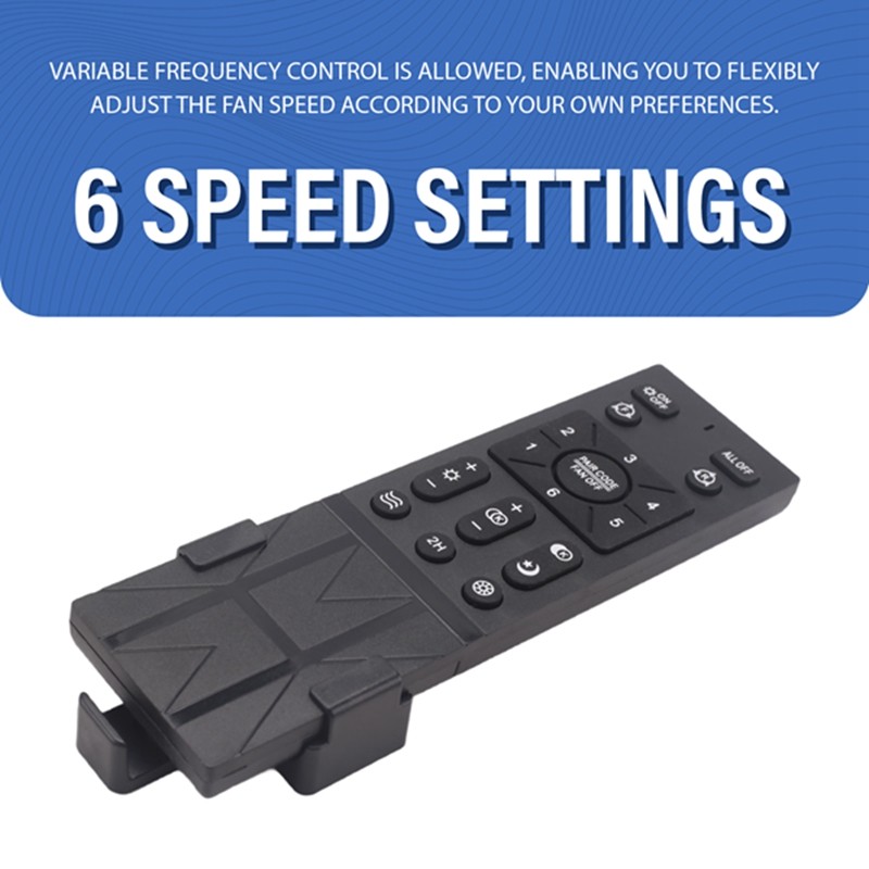 ABWZ-Ceiling Fan Remote Control Kit With 6 Speed Settings, Replacement Ceiling Fan Remote, Dimming