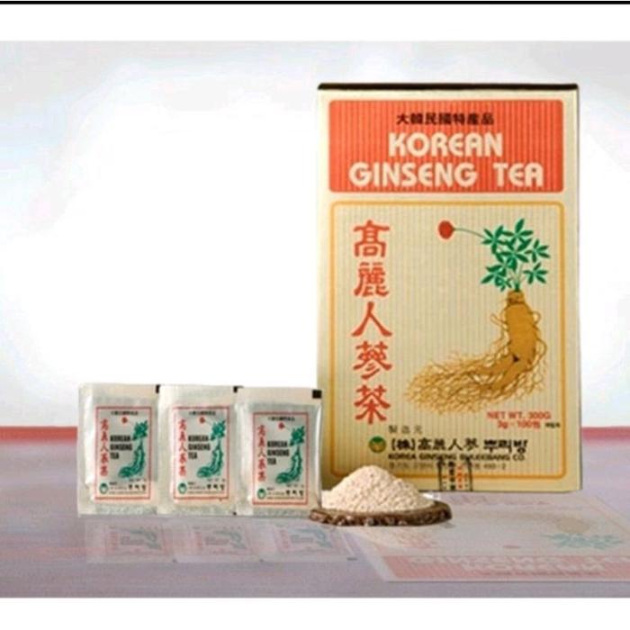 [100 Sachet] Korean Ginseng Tea/ Korea Ginseng/ Teh Ginseng #Gratisongkir
