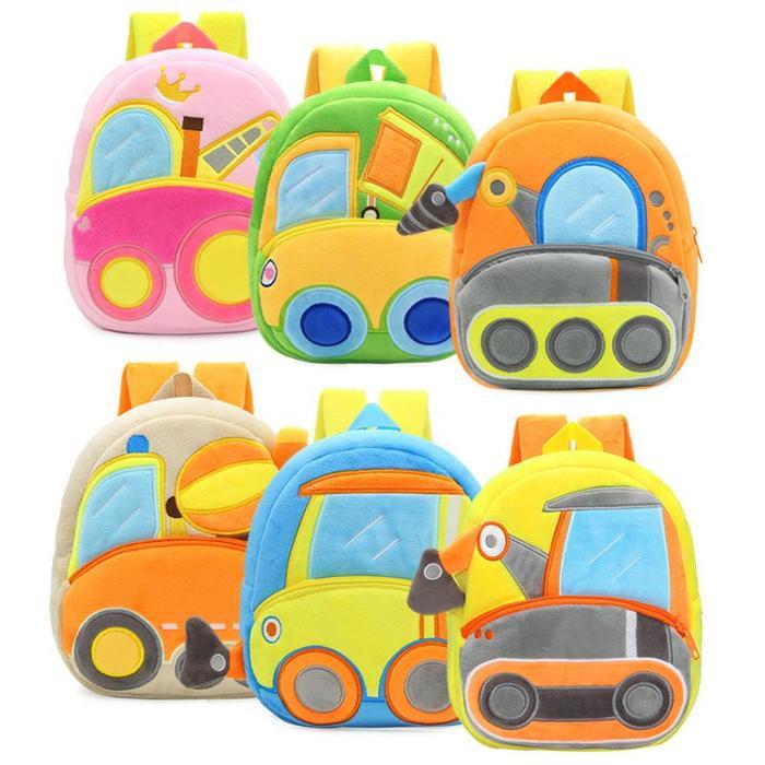 Tas Ransel Anak Sekolah Paud TK Kakoo Model Binatang dan Kendaraan Fashion tas sekolah cowok tas