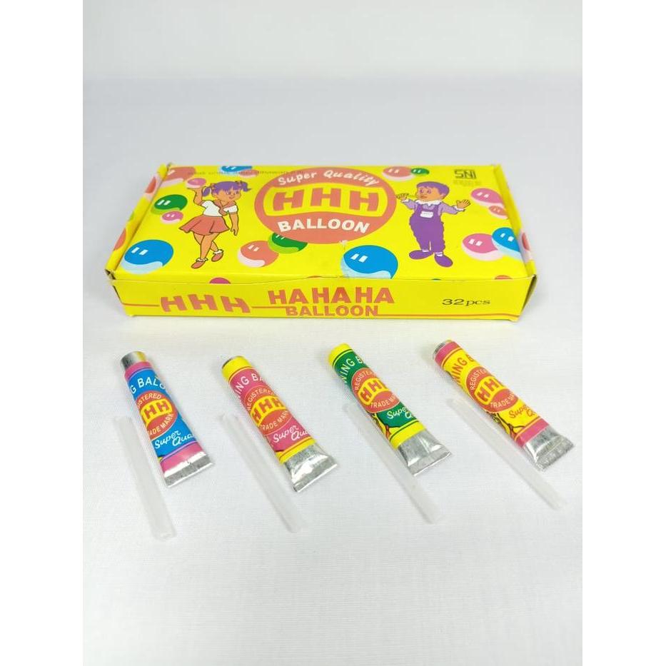 Promo Harga Grosir 6Pcs Balon Pencet Hhh Besar - Balon Odol - Balon Pasta Isi 32 Pcs