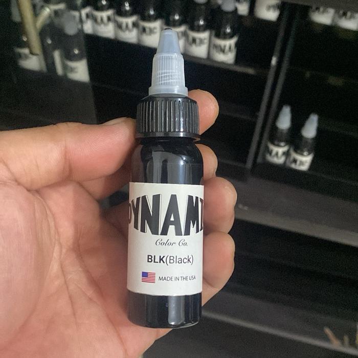 Original Dynamic Triple Black Tbk Tinta Tato Warna Hitam Asli Buatan Usa