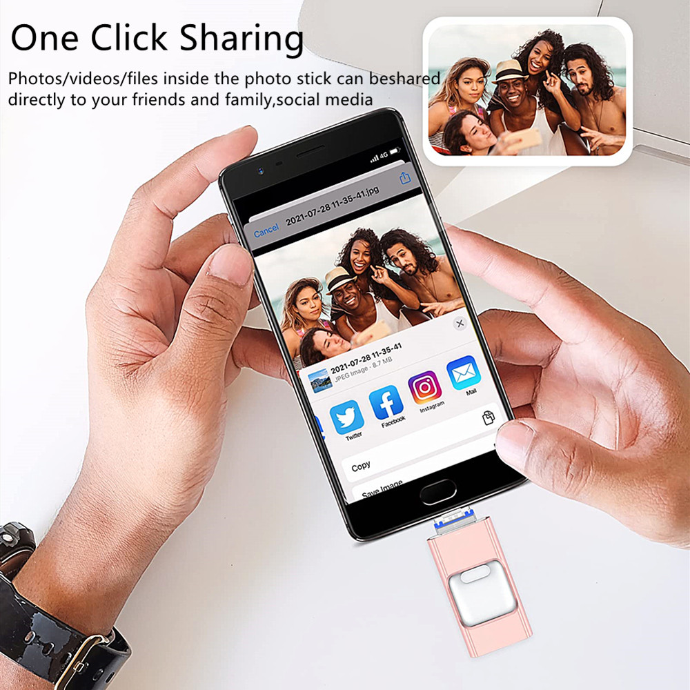 For iPhone Usb 3.0 Flash Drive 512GB 256GB 128GB 32G for Samsung ipad with interface Mirco Android