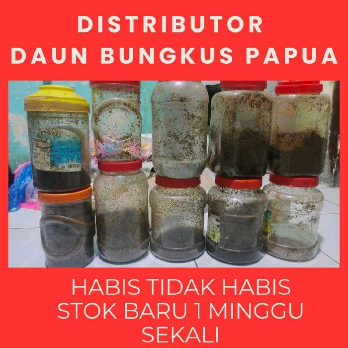Minyak Urut Daun Bungkus Papua Original Bentuk Racikan Daun Tiga Jari