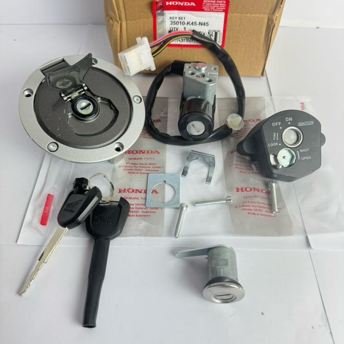 Kunci Kontak Set + Tutup Tangki (K45) Buat Motor CBR150R New , CBR 150R LED 2016-2020