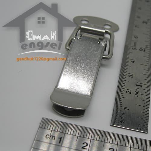 "New" Kunci pengait peti koper / hardcase / gembok 1 1/2" Stainless (No 3)