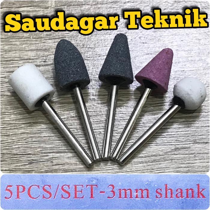 Mata Bor Gerinda Mini Grinder Set Batu Osco Set Batu Gerinda Tangkai #Gratisongkir