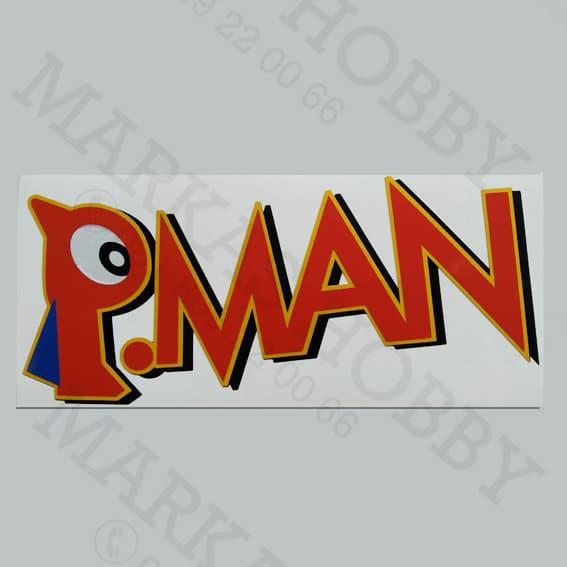 STIKER PMAN THE TITLE LOGO CUTTING PROMO