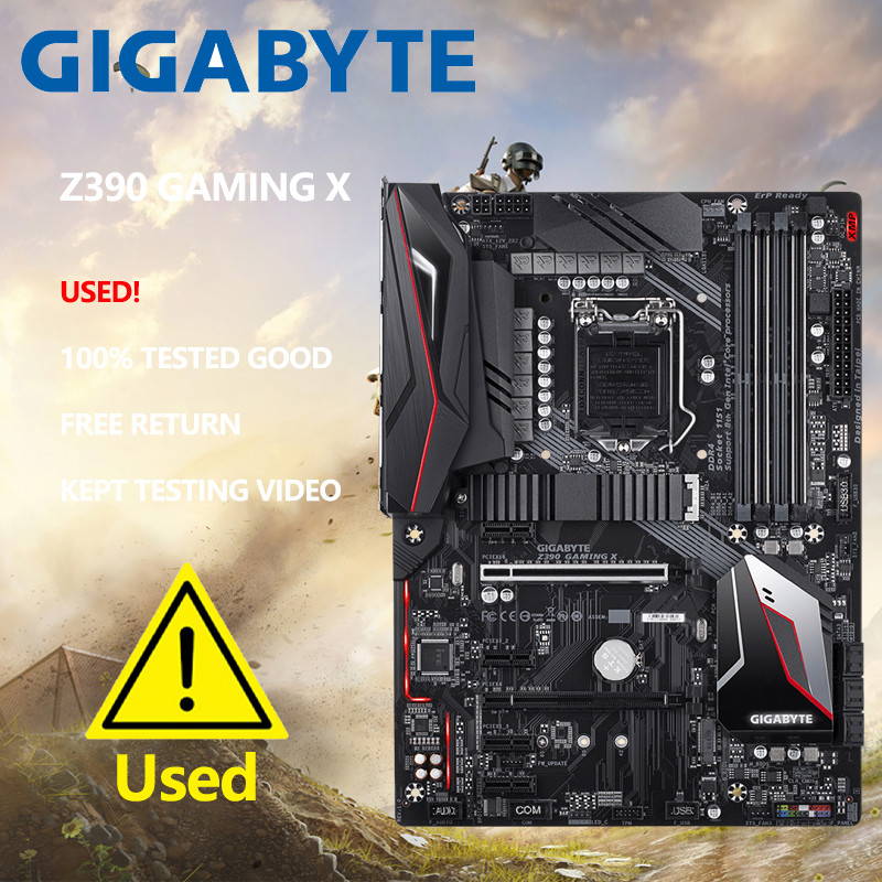 GIGABYTE Z390 GAMING X LGA1151 Motherboard DDR4 Intel i9 i7 i5 i3 CPU Intel Z390 Gaming Placa-me
