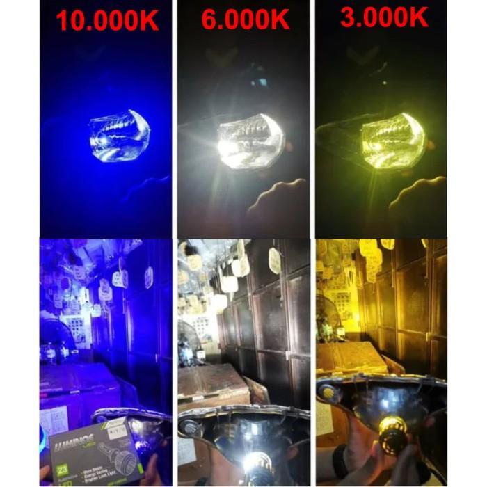 Lampu Motor Led Jupiter Z Fi Luximos Z3 3Warna Kuning Biru Putih