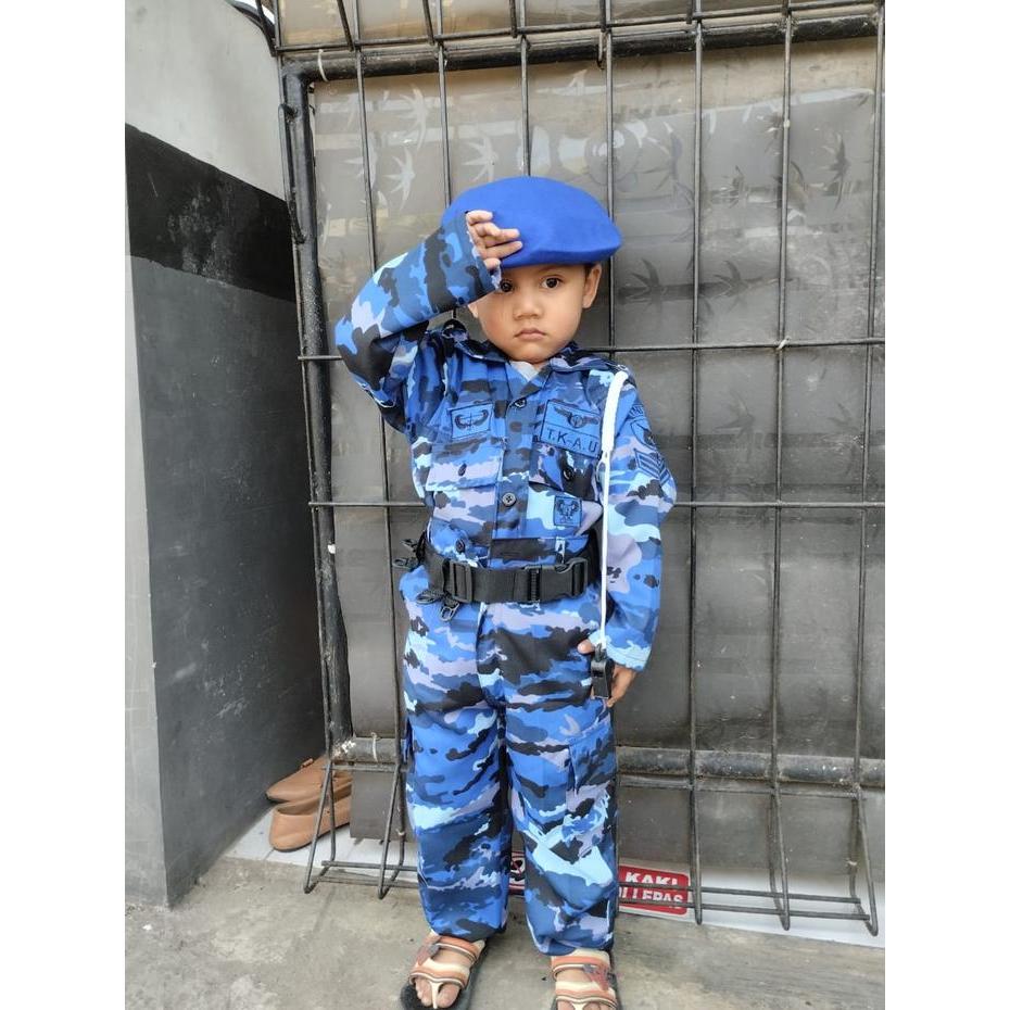 Ready Baju Profesi PDL Loreng AU anak / TNI AU Cilik fashion
