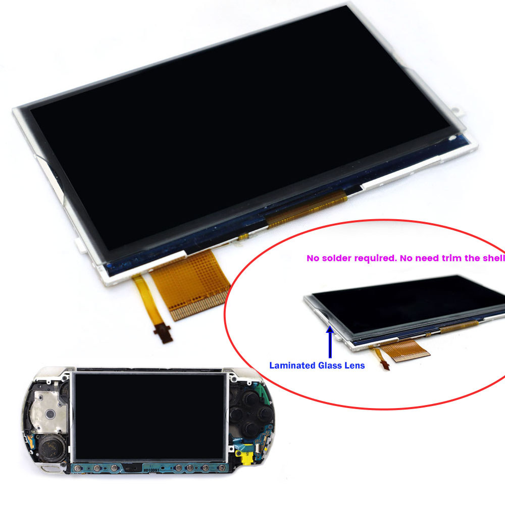 For PSP 3000 Laminated IPS LCD Screen Backlight Screen For PSP3000 Console
