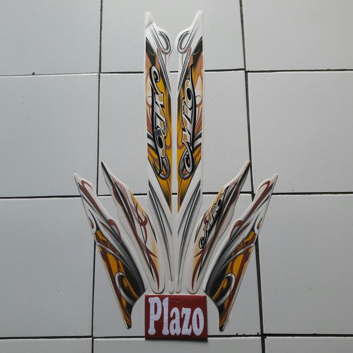 Striping Motor Body Mio Sporty 2010 Putih