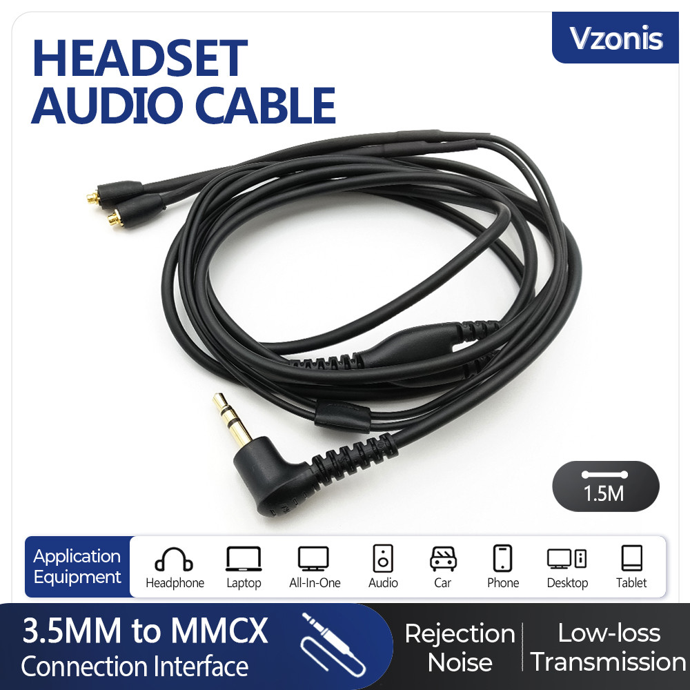 Brand Upgrade Earphone Audio MMCX Cable For SHURE SE215 SE315 SE425 SE535 3.5MM iem Headset