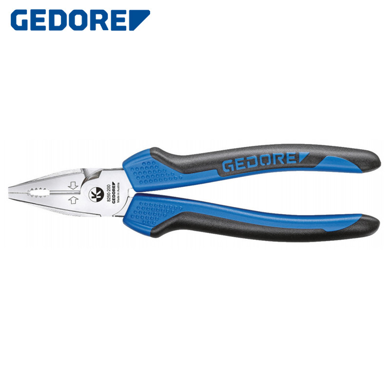 GEDORE 8250-200 JC Power Combination Pliers 200 mm Chrome-Plated