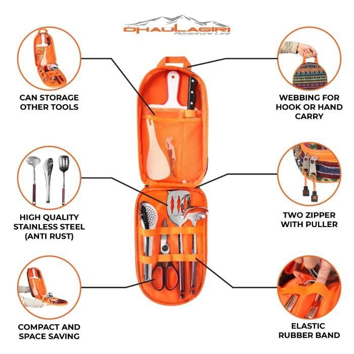 Eiger Aoki Adventure Perlengkapan Masak 8in1 DH UTENSIL SET Cooking Tools Camping Traveling