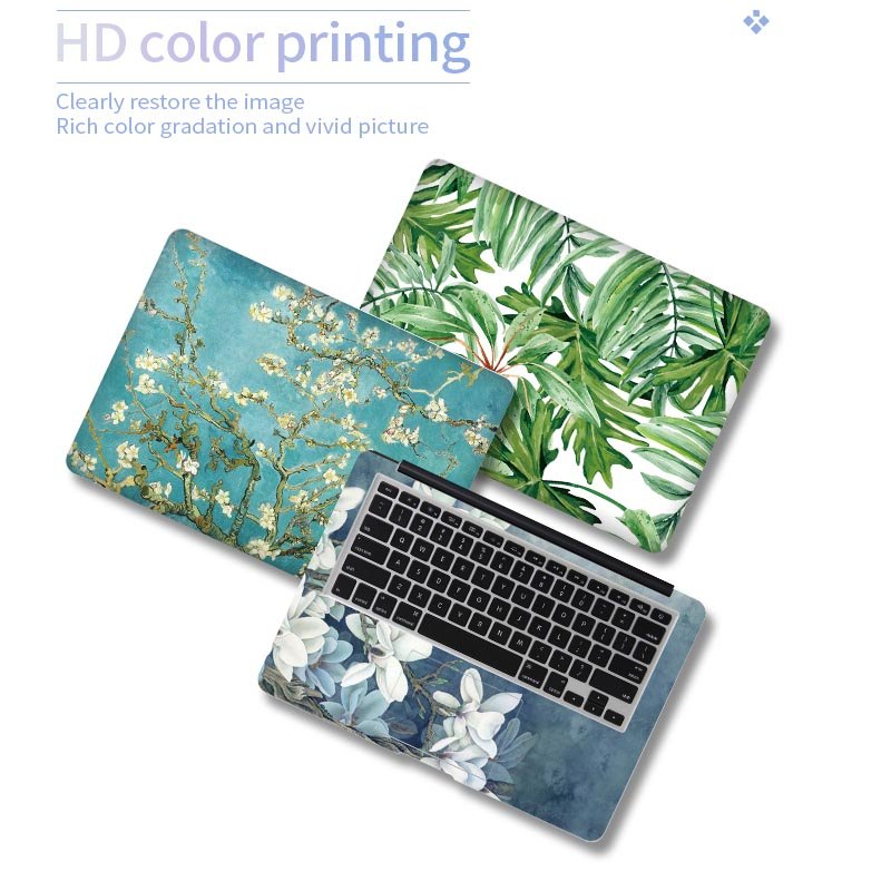 DIY Maple Leaves Laptop Sticker Laptop Skin Art Decal 12/13/14/15/17 inch for MacBook Dell HP Lenovo