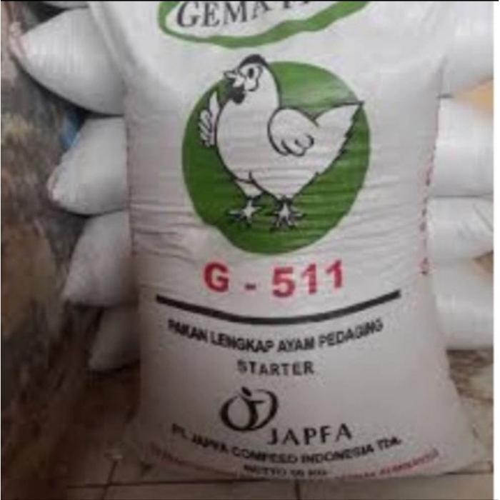Repack 1 Kg Pakan Ayam Pedaging 511B , 511D BR 1 WN G511 G-511 Charoen Pokphand Japfa Pelet Pur