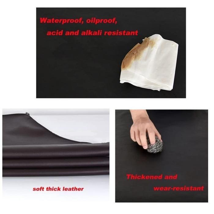 Celemek Kulit Anti Air Apron Bartender Apron Tahan Air Celemek Apron Waterproof Elemek Hitam Utk