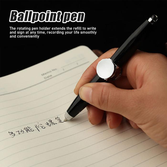 BEAUTY KENDARI Hand Spinner Pen dengan Lampu LED / Pulpen Unik dan Mainan Fidget untuk Anak-Anak