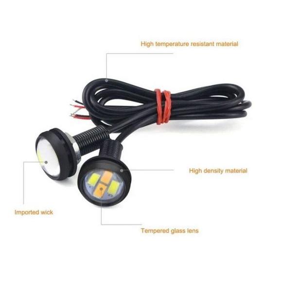 "New" Lampu LED MATA ELANG 2 WARNA 2in1 Eagle Eyes Eye Senja Sen Mobil Motor