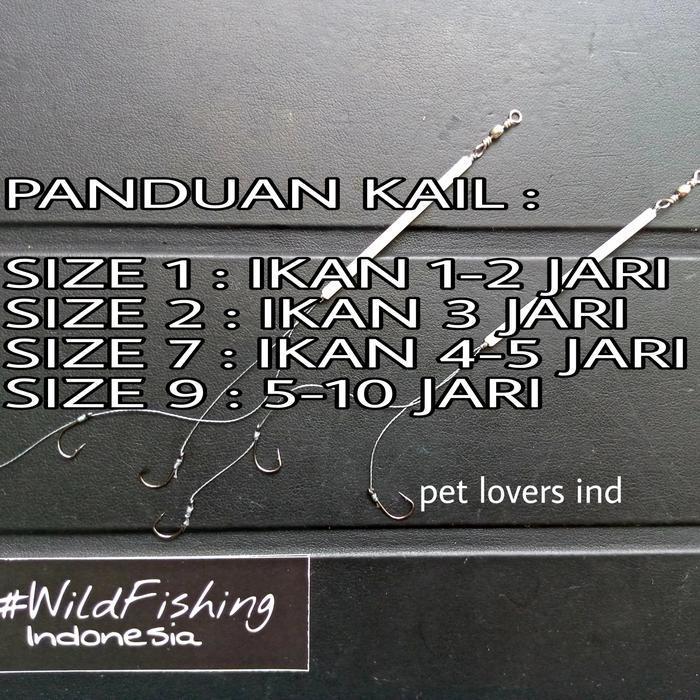 Kail Lumut Siap Pakai,Kail Ikan Nila Mujair