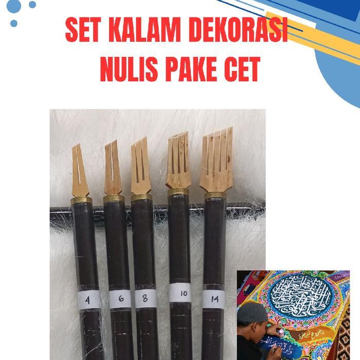 SET KALAM KALIGRAFI DEKORASI, NULIS PAKE CET BUKAN TINTA