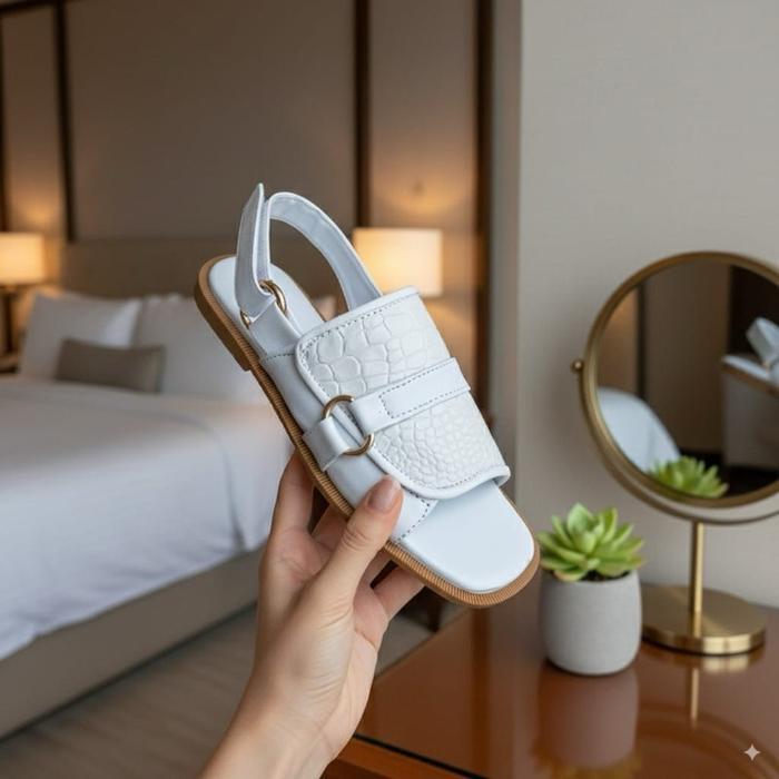 Xena Sandal Flats Wanita Kekinian Sandal Wanita Ringan Empuk