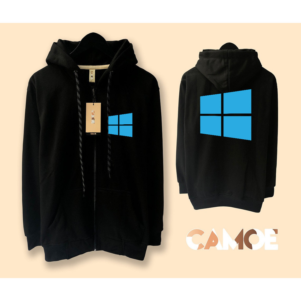 Jaket Hoodie Zipper Microsoft Windosw
