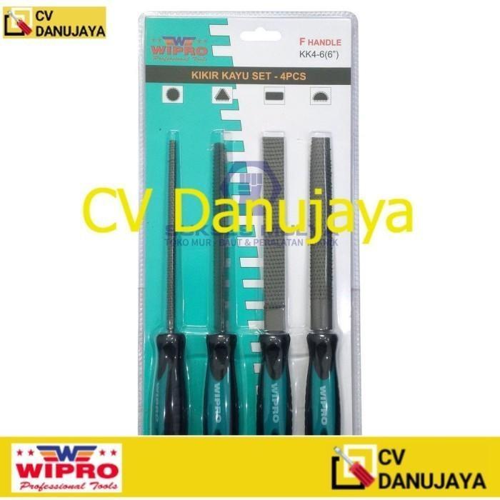 WIPRO KK4-6 (6") KIKIR KAYU SET 4 PCS - PATAR KAYU KIKIR TUKANG