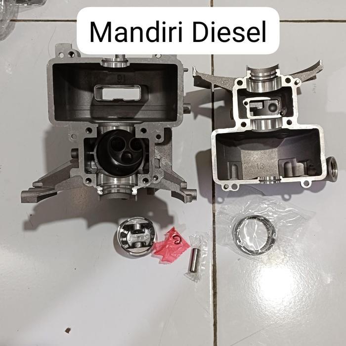 GX35 crankcase (blok mesin) + piston blok mesin rumput 4 tak