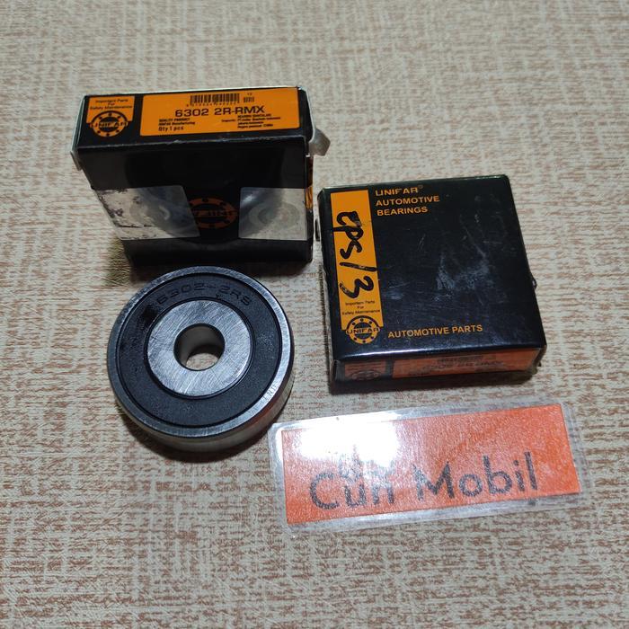 BEARING LAHER PULLEY TENSIONER AVANZA XENIA 04-17 6302 2RS RMX UNIFAR TERMURAH